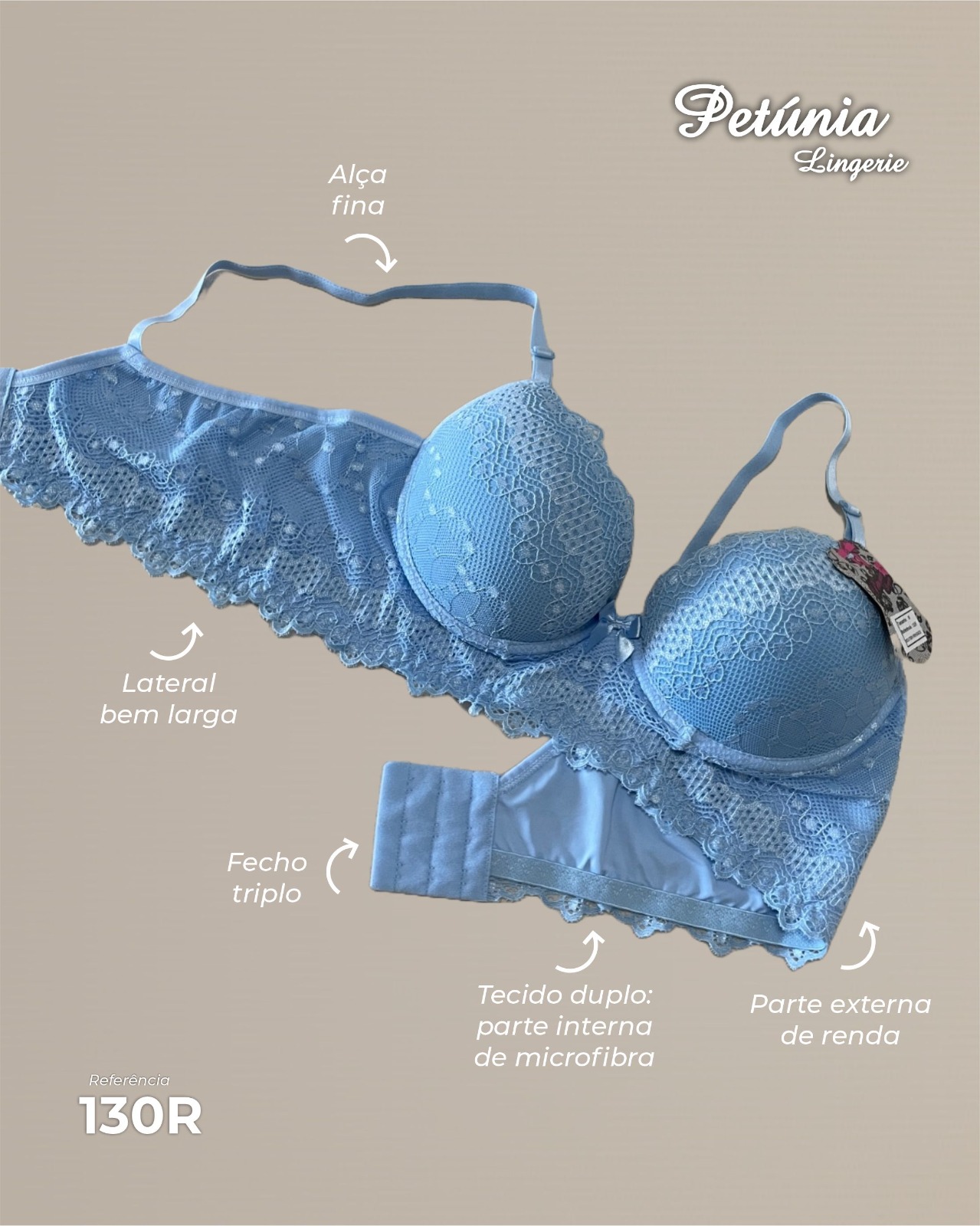 Soutien Rendado e duplo de laterais largas Ref.:130R